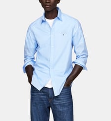 Chemise slim en popeline fantaisie Tommy Hilfiger