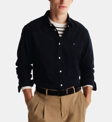 Chemise droite coton velours côtelé Tommy Hilfiger