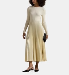 Robe longue fluide effet plissé Polo Ralph Lauren
