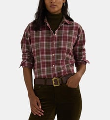 Chemise droite Brawley à carreaux Lauren Ralph Lauren