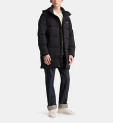 Doudoune mi longue droite capuche Guess Jeans