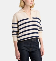 Pull vareuse Crozon laine et cachemire Galeries Lafayette
