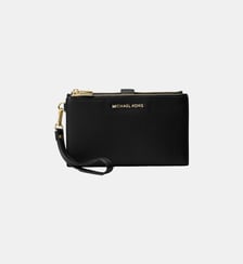 Portefeuille Wristlet signature cuir Michael Kors