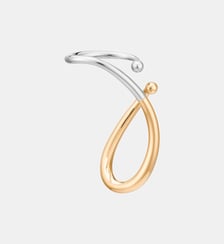Cuff d'oreille bicolore en argent rodhié et vermeil - Gauche Charlotte Chesnais