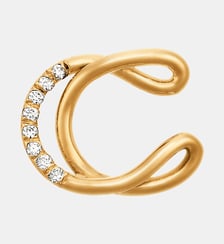 Collier en or jaune 18 carats et diamant - Lettre C - avec chaine Charlotte Chesnais