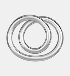 Collier en argent rhodié - Lettre O - avec chaine Charlotte Chesnais