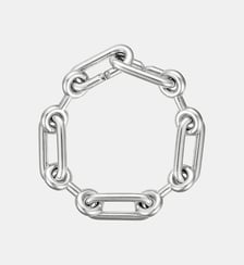 Bracelet en argent rodhié Charlotte Chesnais