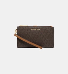 Portefeuille organisateur Wristlet toile monogrammée Michael Kors