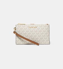 Portefeuille organisateur Wristlet toile monogrammée Michael Kors
