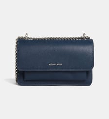 Sac à main signature cuir grainé Michael Kors