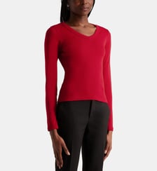 T-shirt Jill col V coton bio Flore Flore