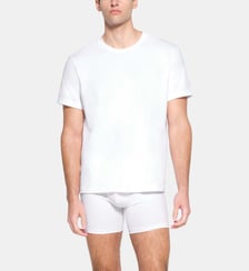T-shirt en coton col rond Skims