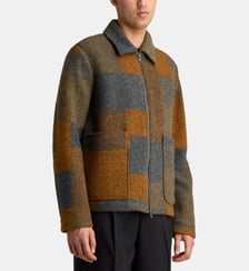 Veste Gaël carreaux en laine NN07