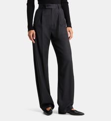 Pantalon large à pinces Cesare rayures Margaux Lonnberg
