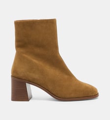 Bottines à talons Hulsa en cuir Mellow Yellow