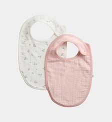 Lot de 2 bavoirs Arapy en coton seersucker Cadet Rousselle