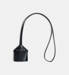 Porte-clés à lanière Lanyard en cuir MM6 Maison Margiela