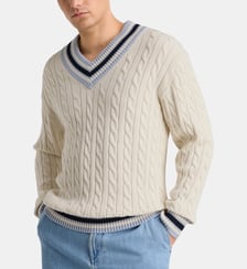 Pull Pricket col V coton  Galeries Lafayette