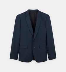 Veste de costume mi-longue en laine Jones Balibaris
