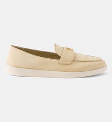 Mocassins en veau velours Prada