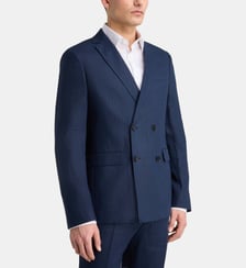 Veste de costume cintrée et croisée Tropez lin Comptoir GL