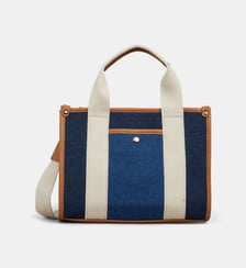 Sac cabas Mini Teddy en jean ou effet paille ou canvas Galeries Lafayette