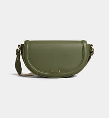 Sac à main demi lune Solea effet grainé recyclé ou effet paille Galeries Lafayette