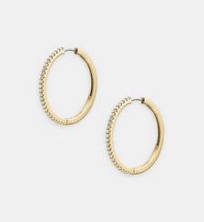 Boucles d'oreille créoles Fossil