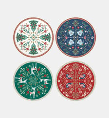 Coffret de 4 assiettes  Easy Life