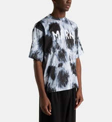 T-shirt droit imprimé coton Marni