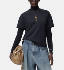 T-shirt ample signature asymétrique en coton Loewe