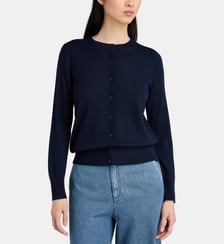 Gilet uni Lotti en laine mérinos Jodhpur