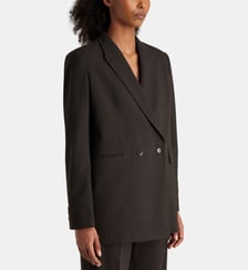 Veste de tailleur droite Kang à rayures recyclée Jodhpur