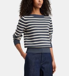 Pull marinière Laponie en coton bio et laine Jodhpur