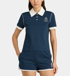 Polo slim Crown 70s en coton Sporty & Rich