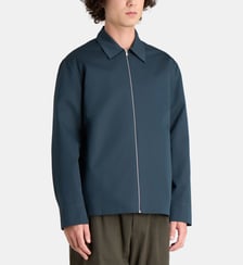 Veste droite zippée 204 en coton et soie Jil Sander