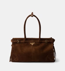 Sac cabas en cuir de veau velours Bonnie Prada