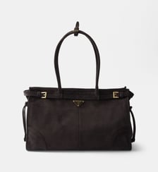 Sac cabas en cuir de veau velours Bonnie Prada