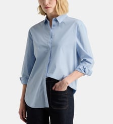 Chemise droite Alma Pop popeline coton  Galeries Lafayette