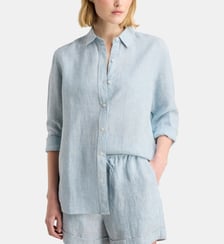 Chemise droite Alma lin lavé Galeries Lafayette