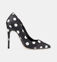 Escarpins Aelia en cuir motif pois Cosmoparis
