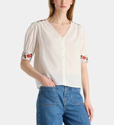 Top Aruba broderies coton bio Galeries Lafayette