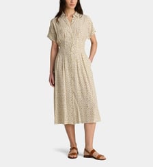 Robe chemise printanière longue fluide Charlyze Fleur Galeries Lafayette