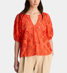 Top Clara broderie anglaise coton bio Galeries Lafayette