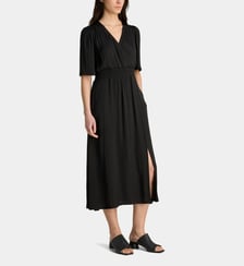 Robe longue fluide smock Ceres Satl satinée recyclée Galeries Lafayette