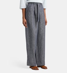 Pantalon large Linen ceinture lin Jodhpur