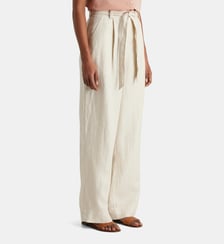 Pantalon large Linen ceinture lin Jodhpur