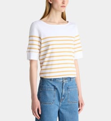 T-shirt marinière Latitude en coton épais Jodhpur