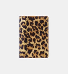 Porte-passeport en cuir motif léopard  Les Cléias