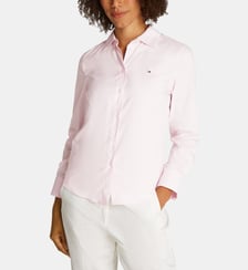 Chemise droite en popeline à rayures Tommy Hilfiger